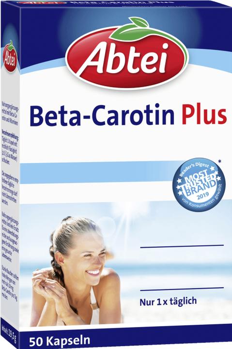 Immagine prodotto Abtei Beta-carotene più vitamine B attive per la pelle in capsule, 50 capsule (50 Pezzo/i, Pillole)