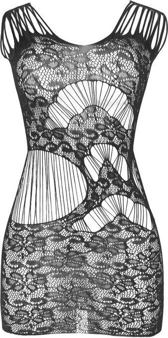 Produktbild Subblime 951771 Langer Bodystocking Mit Offenem Rãoecken Mit Netz Schwarz Eine Grã–Sse (S)