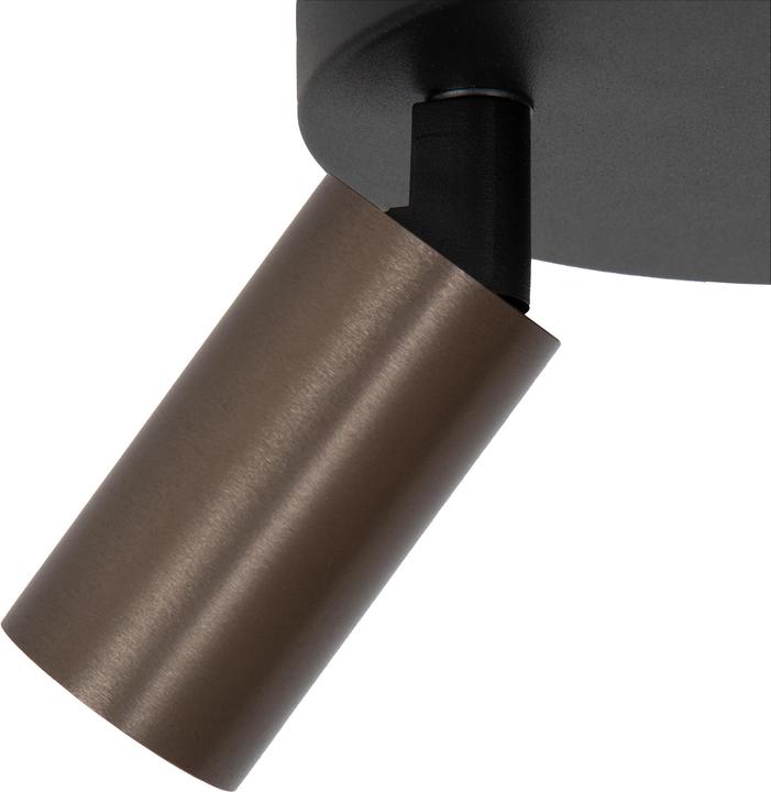 Produktbild Lucide RITMO - Plafondspot - Ã˜ 18 cm - 3xGU10 (MR11) - Koffie (GU10)