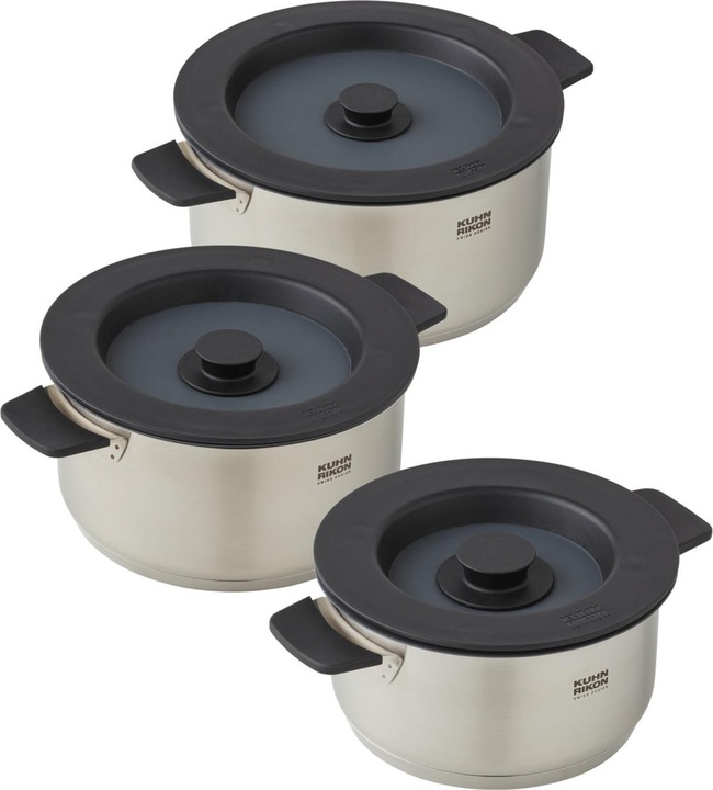 Image du produit Kuhn Rikon Smart Compact Set (24 cm, Ensemble de casseroles et de poêles de cuisson, Acier inoxydable)