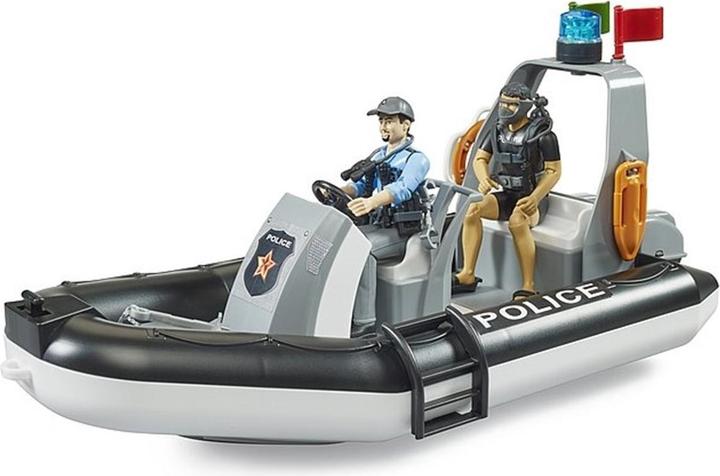 Produktbild Bruder bworld Polizei Schlauchboot mit Polizist