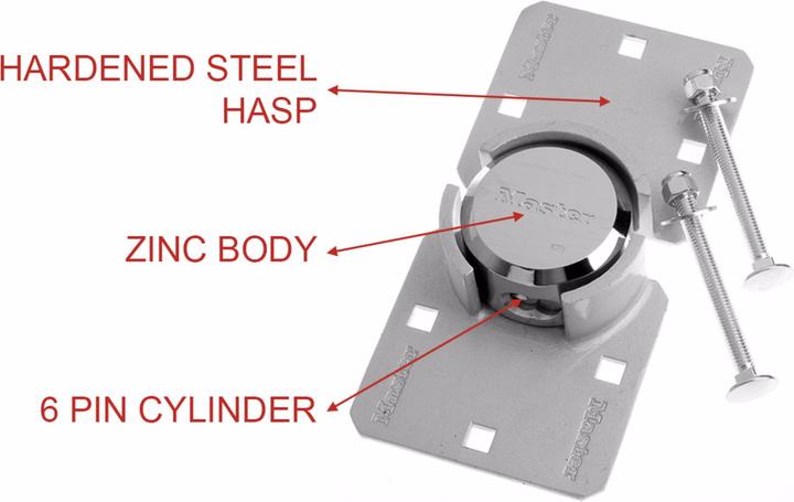 Image du produit Master Lock Cadenas avec anse de fermeture pour charge lourde 736EURD