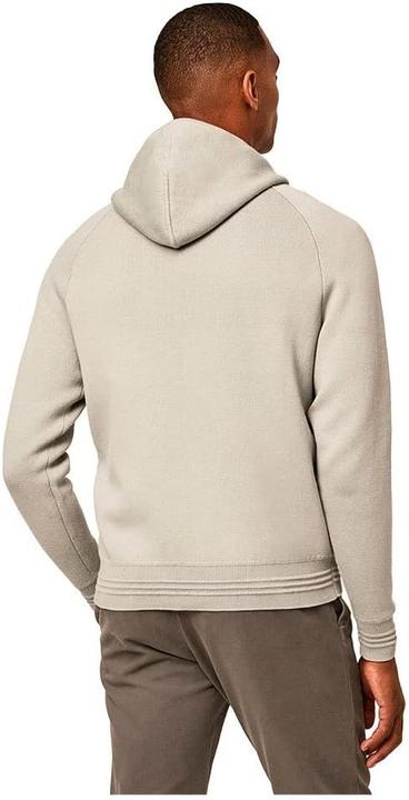 Produktbild Hackett Mens DF Knit Hoodie Pullover Sweater, Stone/Grey, XS (XS)