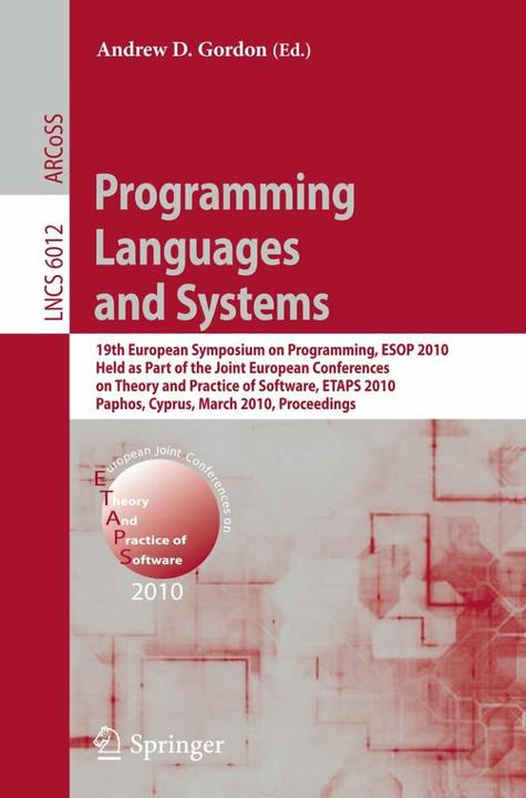 Programming Languages and Systems (Englisch, 2010)