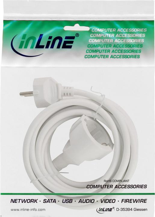 Produktbild InLine Schutzkontakt-Verlängerung ST / BU (10 m, CEE 7/7)