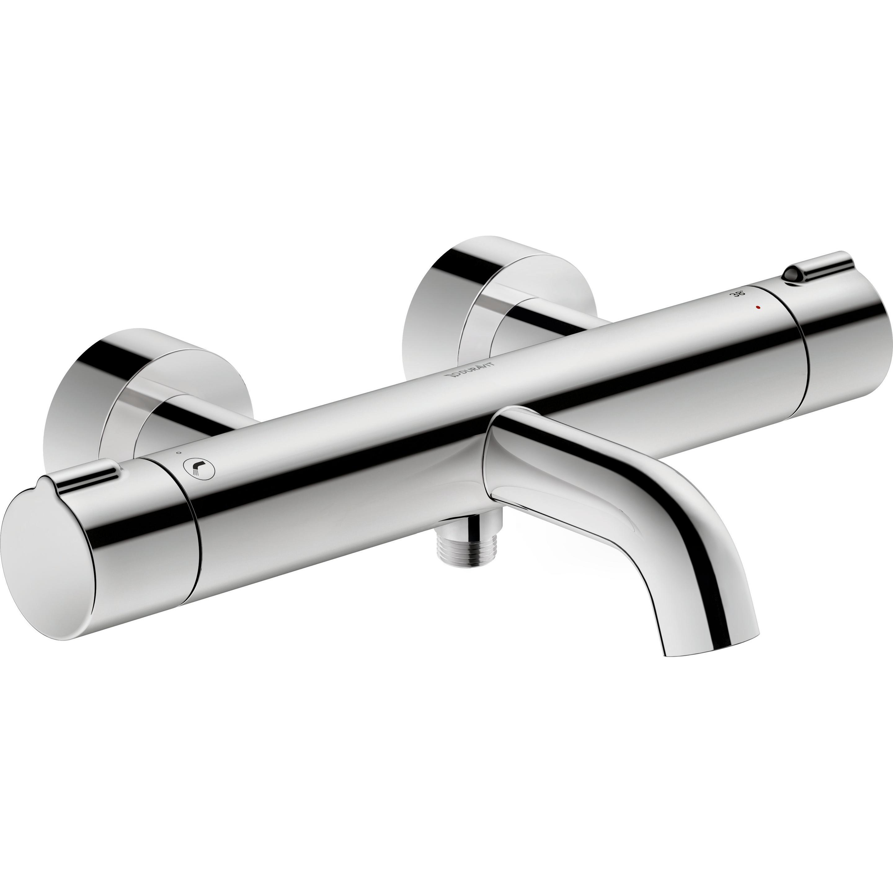 Duravit, Badarmatur, Wannenthermostat C.1 Aufputz chrom
