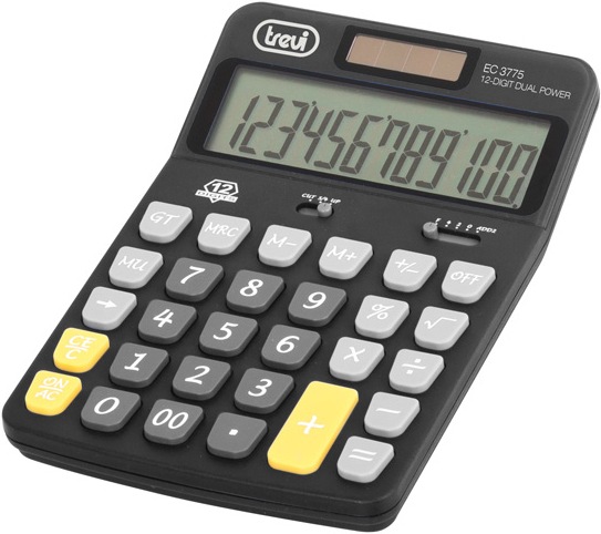 Produktbild Trevi EC 3775 Taschenrechner Desktop Finanzrechner (Solarzellen, Batterien)