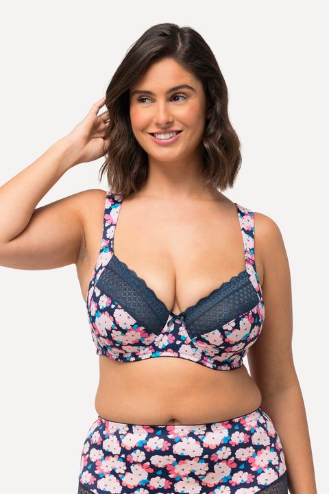 Actual product image Ulla Popken Flower Underwire Bra (110 D)