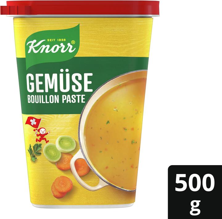 Actual product image Knorr Vegetable bouillon paste, simply portioned, ideal seasoning for soups, bouillons, vegetables &