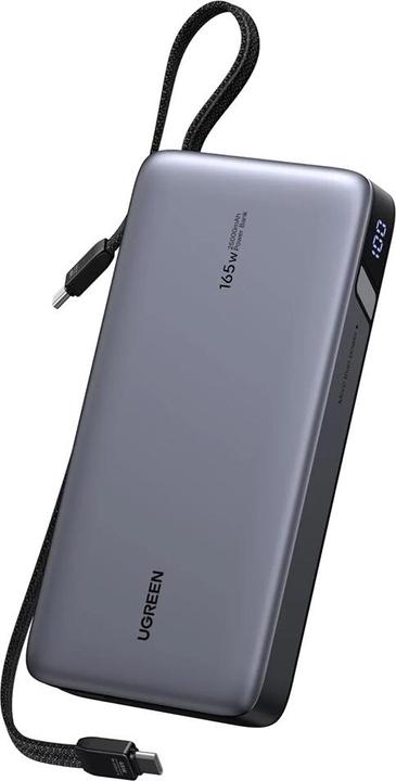 Actual product image Ugreen Nexode PB552 25,000mAh 165W PowerBank with Built-in USB-C Cable (25000 mAh, 165 W)
