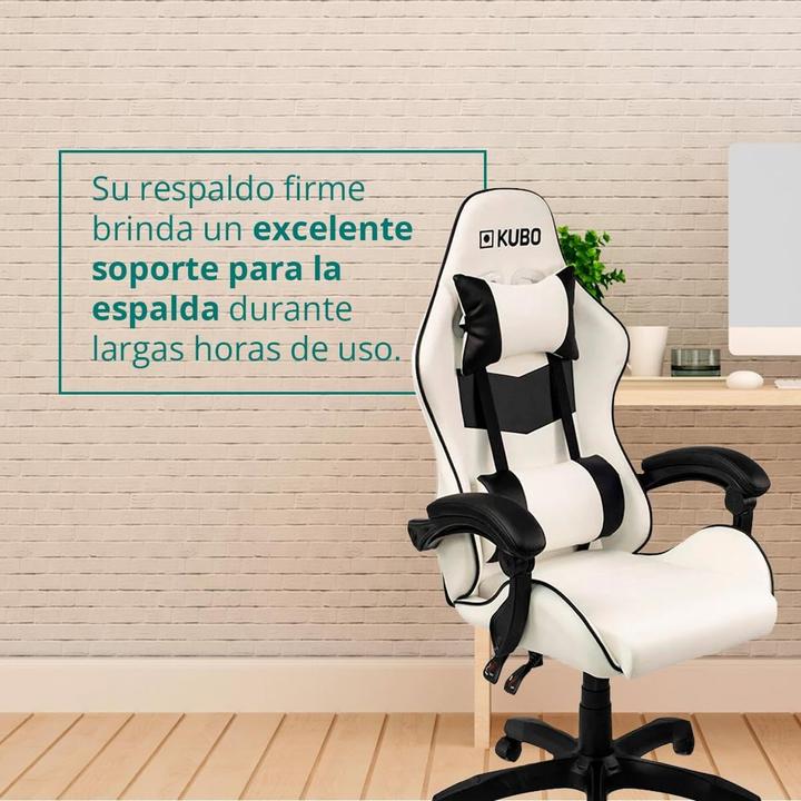 Immagine prodotto Kubo Sedia da gaming ergonomica con supporto lombare e testiera regolabile