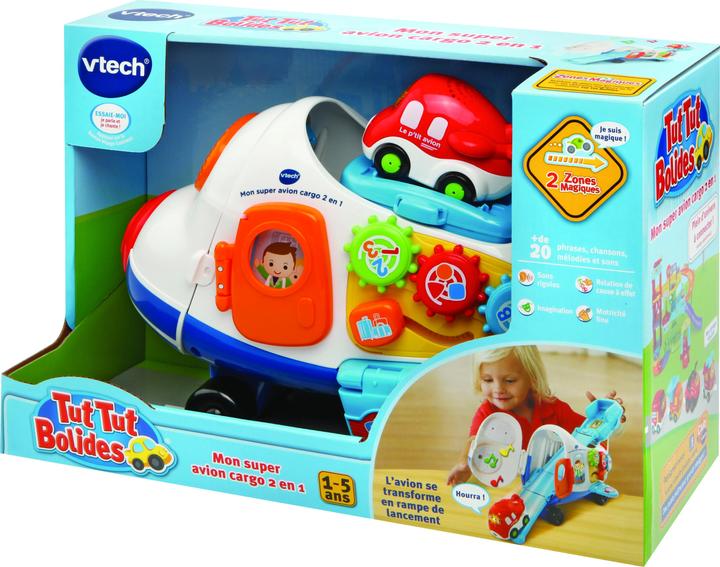 Produktbild VTech Tut Tut Bolides - Mon super avion cargo 2 en 1 (+ Timon, le petit avion)