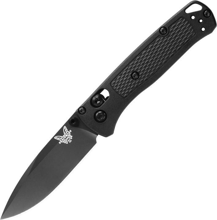 Benchmade Mini Bugout Black Plain (7.16 cm)