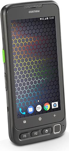 Produktbild Custom P-RANGER RP340 Handheld Mobile Computer 12,7 cm (5 Zoll) 1280 x 720 Pixel 189 g Schwarz (QR-Code)