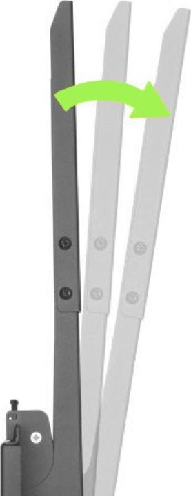 Actual product image Techly Potrait wall mount for LCD TV LED 40"-55",swivel, black (Wall, 55", 50 kg)