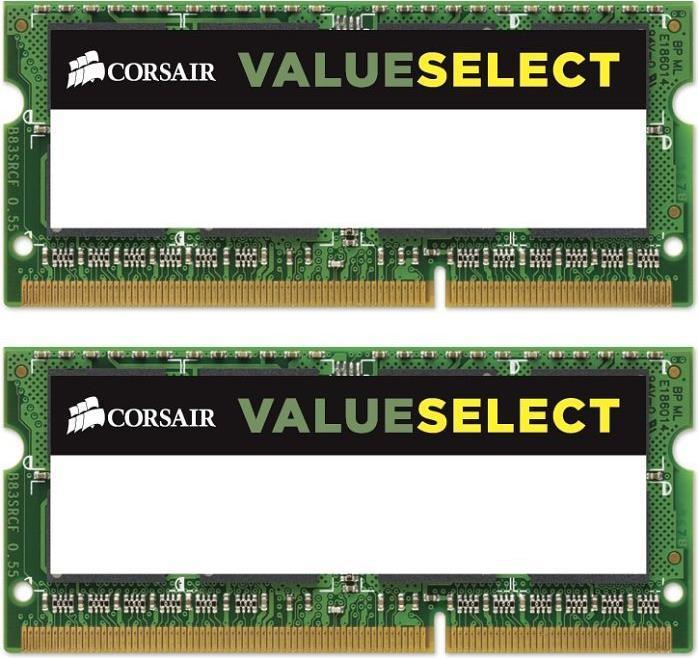 Actual product image Corsair value select (2 x 4GB, 1066 MHz, DDR3-RAM, SO-DIMM)