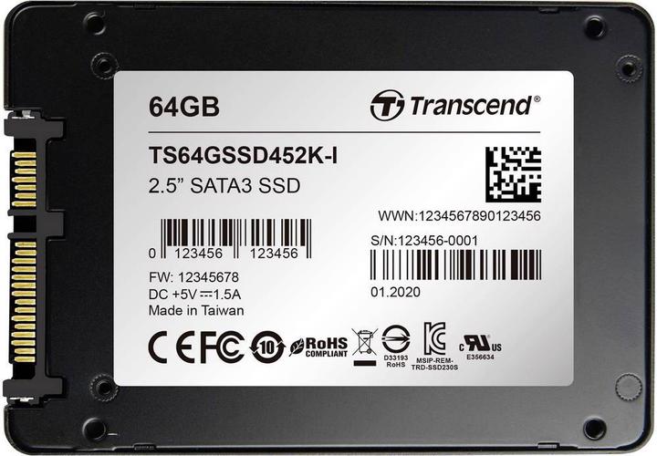 Image du produit Transcend SSD452K-I (64 Go, 2.5")