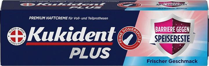 Produktbild Kukident Plus Barriere gegen Speisereste-Frischer Geschmack 40G Haftcreme (40 ml)