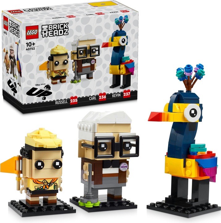 Immagine prodotto LEGO Disney Carl, Russell e Kevin (40752, LEGO Brickheadz)