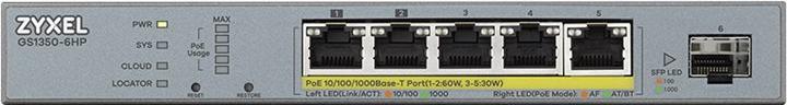 Productafbeelding Zyxel GS1350-6HP (6 Havens)