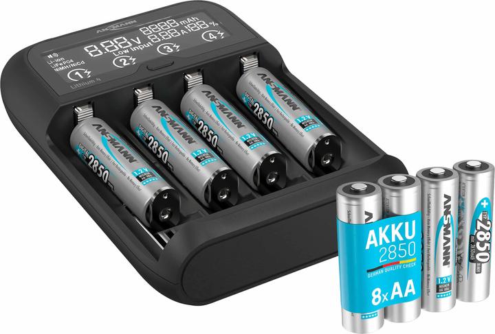 Actual product image Ansmann Charger incl. 8 Digital NiMH Battery Mignon 2650mAh (8 pcs., AA, 2650 mAh, Battery + charger)