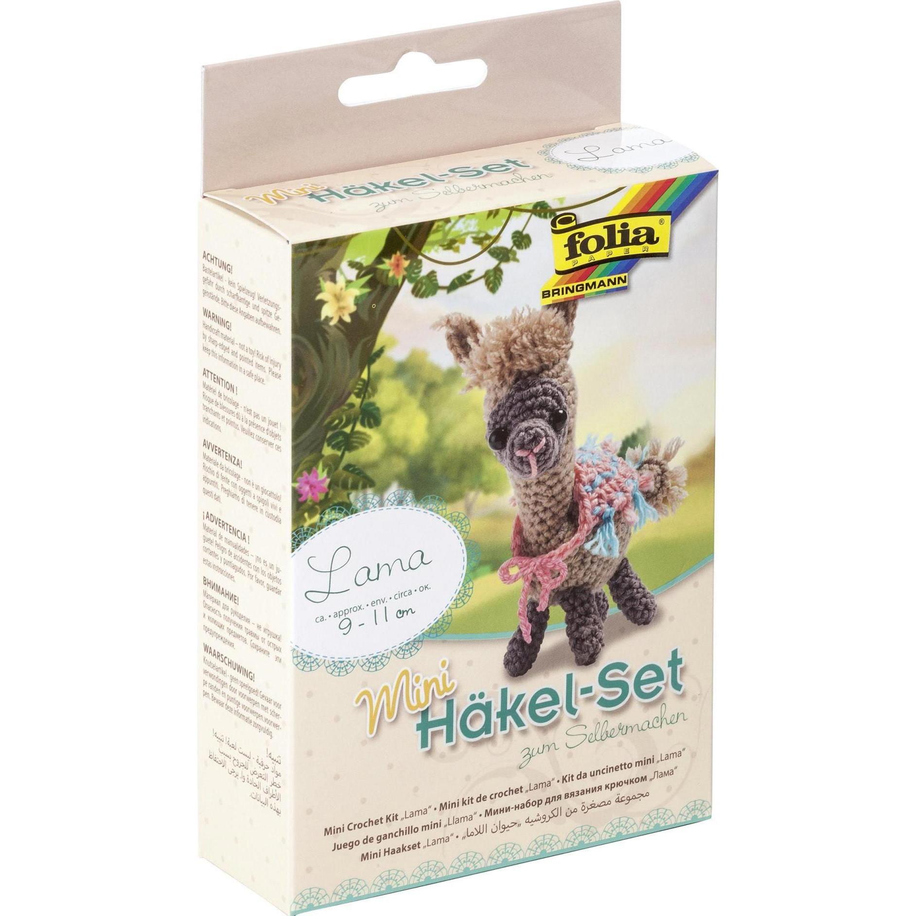 Folia Mini Lama, Handarbeitsset, Mehrfarbig