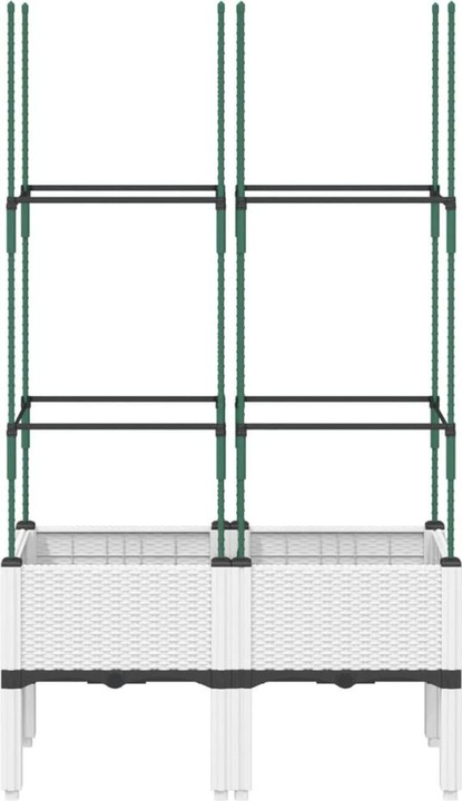 Actual product image VidaXL Planter with trellis PP