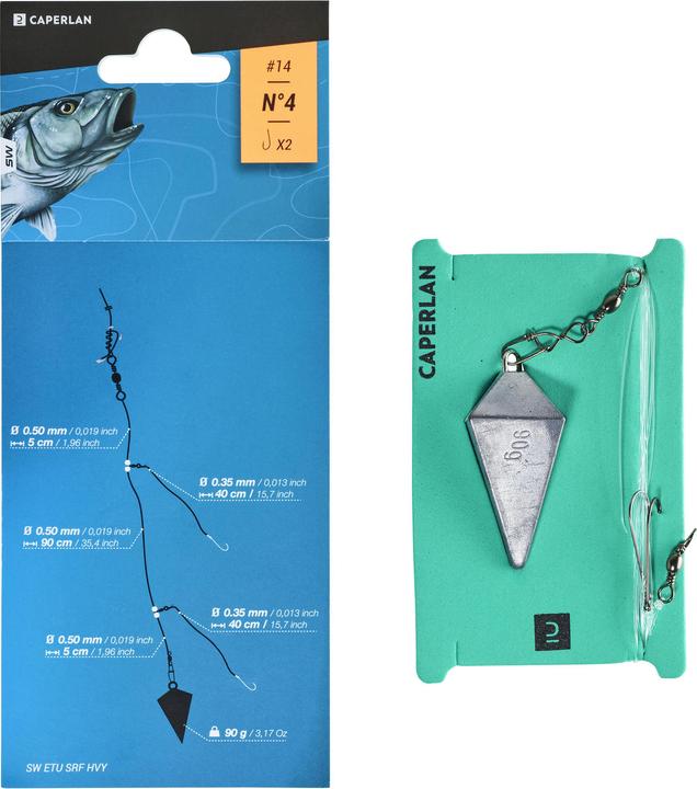 Image du produit Caperlan Bas de ligne Pêche de bord de mer