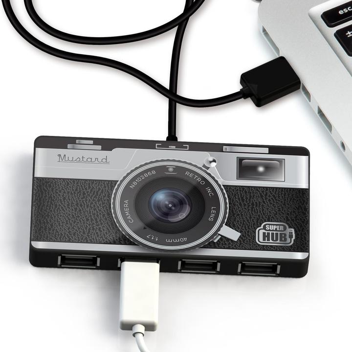 Actual product image Mustard Super stroke (Micro USB, 4 ports)