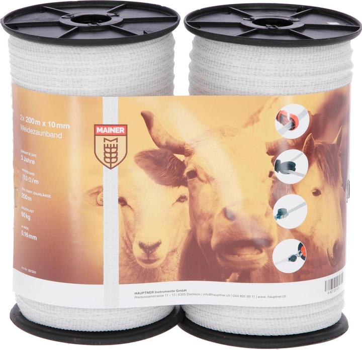 Mainer Weidezaunband Doppelpack