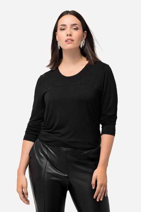 Actual product image Ulla Popken Studded Long Sleeves Tee (46, 48)