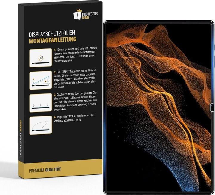 Produktbild Protectorking 2x 9H Panzerglas flexibel HD Klar (2 Stück, Galaxy Tab S8 Ultra)