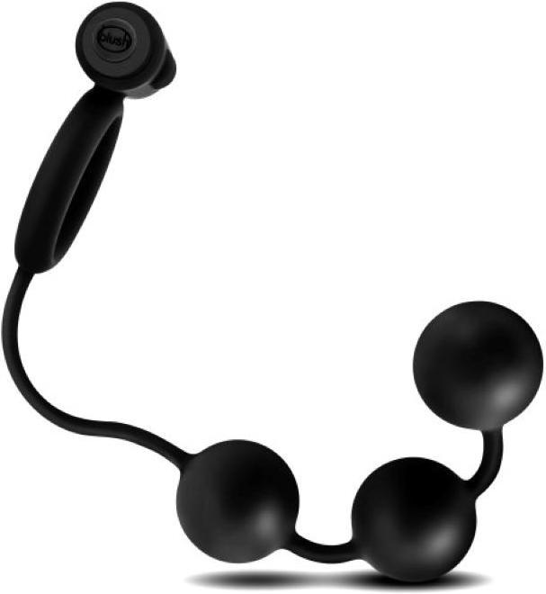 Actual product image Blush Anal AdventuresÂ Platinum Analperlen mit vibrierendem Penisring