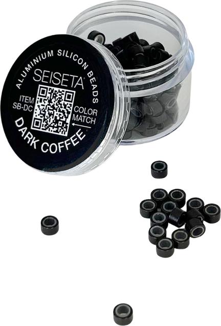 Seiseta Aluminum Silicon Beads Dark Coffee 150 Stk.