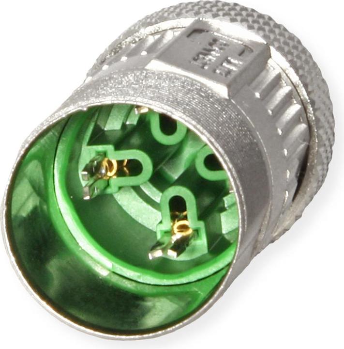 Actual product image Metz Connect BTR MNF881A115 Ethernet M12 field conf. connector straight