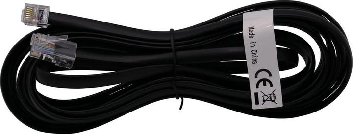 HELOS Cavo Di Allacciamento Modulare RJ12 6P6C - 3 Metri, Nero, Per Collegamenti Telefonici O Di Rete - 2