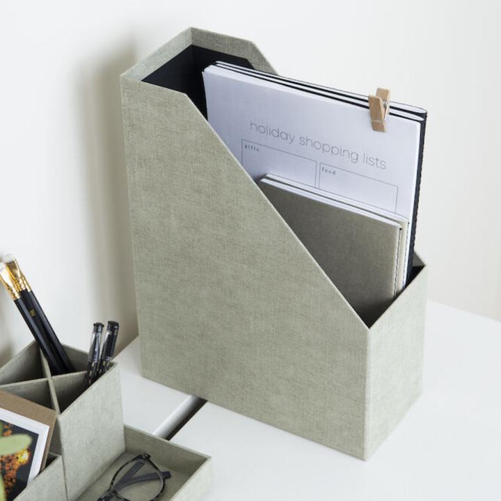 Produktbild Bigso Zeitschriftenbox Leinenbezug Estelle Linen nature (A4)