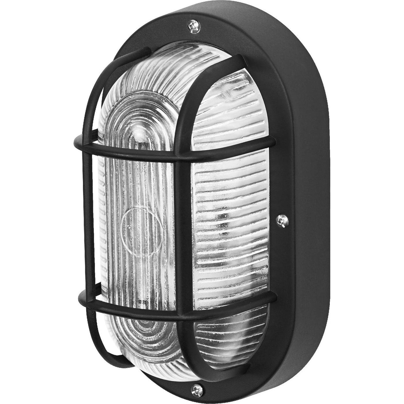 Osram, Applique + Plafoniera, HOMELIGHTING Bulkhead Essential Oval E27 Black 4058075845589 Deckenleuchte