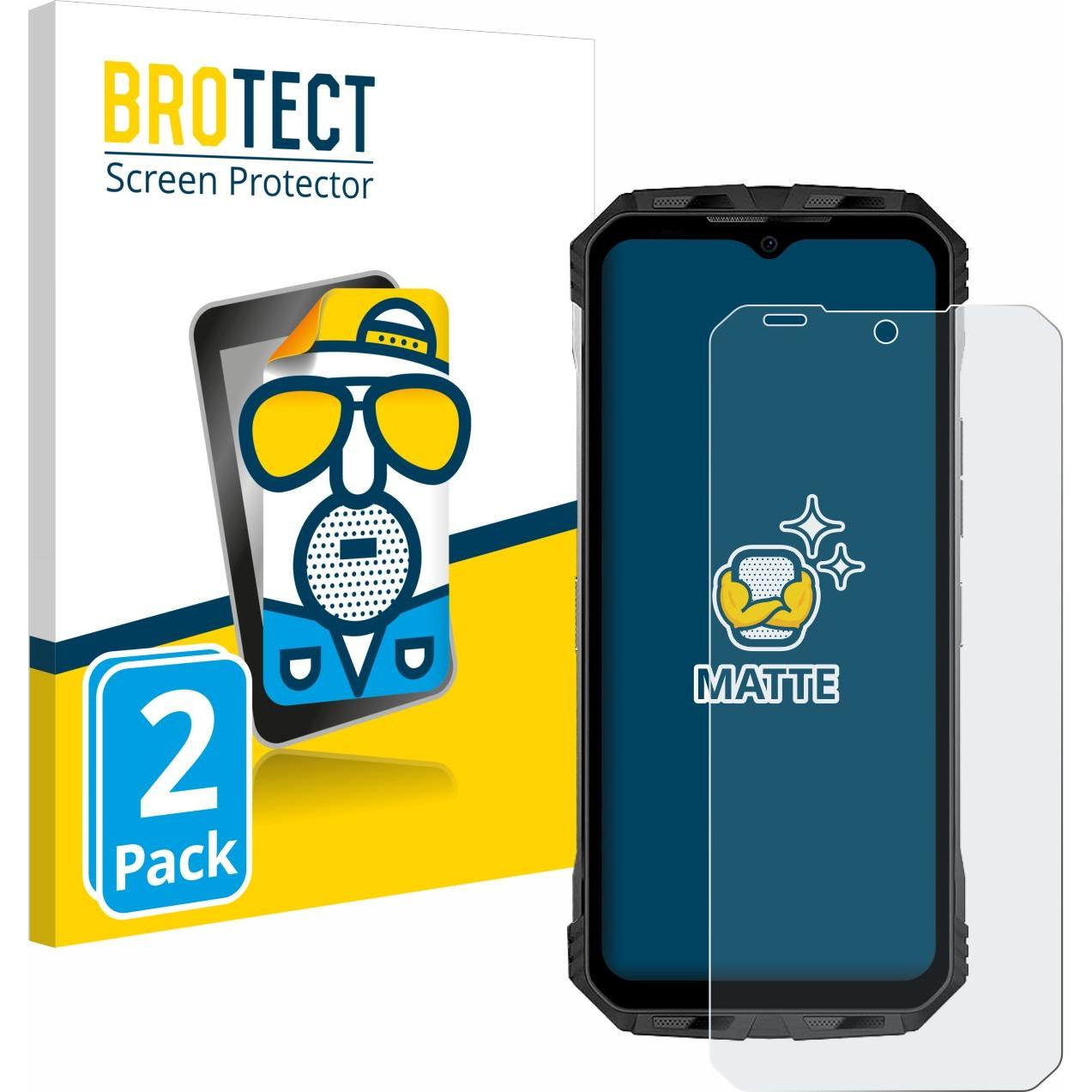 BROTECT Pellicola protettiva antiriflesso opaca (2 pz., Doogee S110), Pellicola protettiva smartphone, Grigio