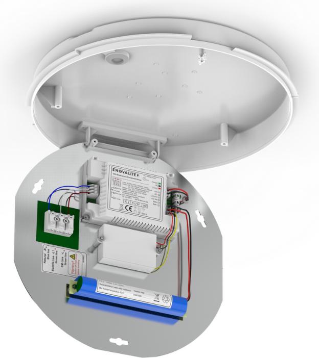 Produktbild Enovalite LED-Notstrom Deckenleuchte, mit Bewegungsmelder, 8 h Notlicht und Gruppensteuerungsfunktion (1800 lm)