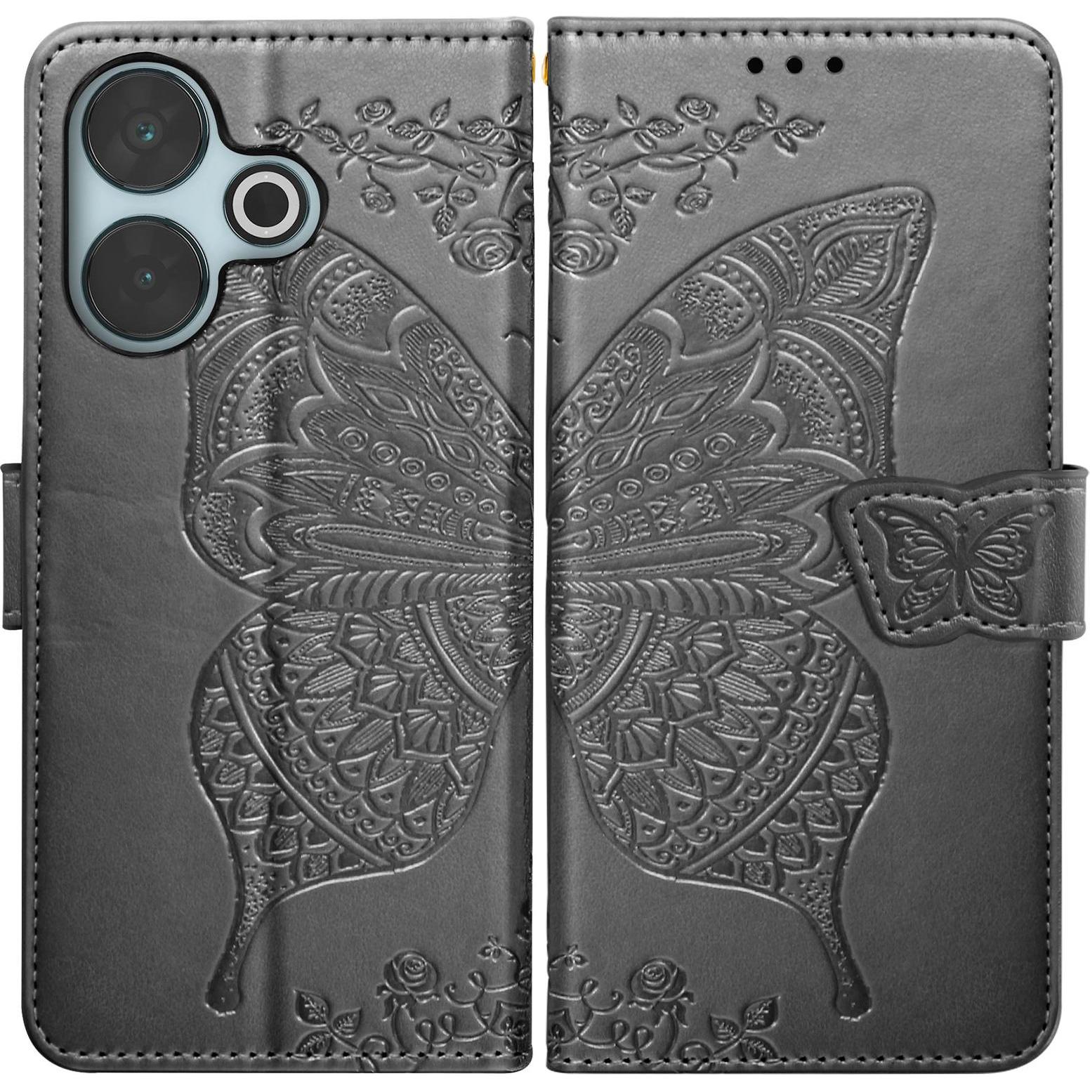 Thumbnail - Avizar Garden Wings Edition Case Series (Xiaomi Redmi 13), Smartphone Hülle, Schwarz