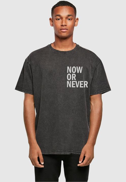 Produktbild Merchcode Now Or Never Acid Washed Heavy Oversized Tee - 112647 (L)