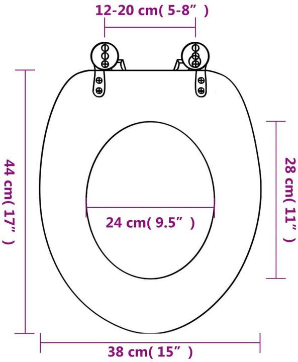 Produktbild vidaXL WC- Sitz