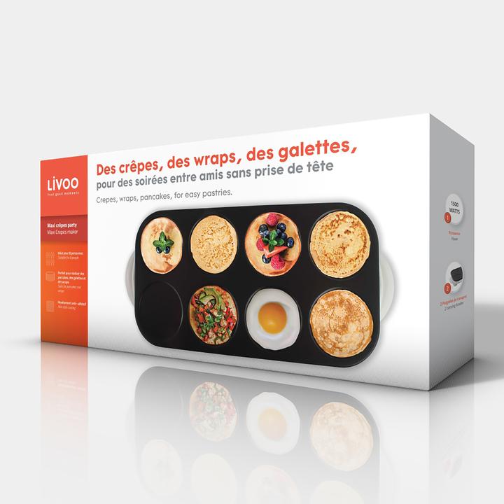 Actual product image Livoo Maxi Crepes maker (EU plug)