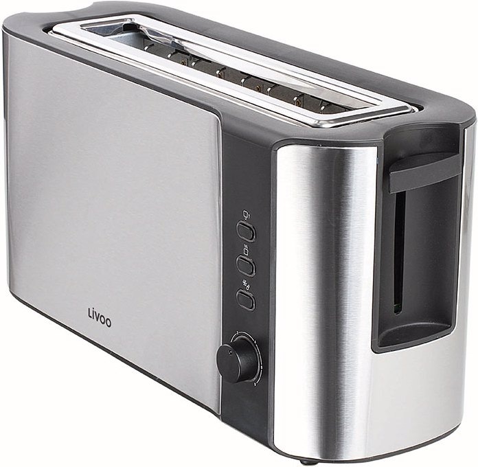 Produktbild Livoo Breitschlitz-Toaster aus Edelstahl
