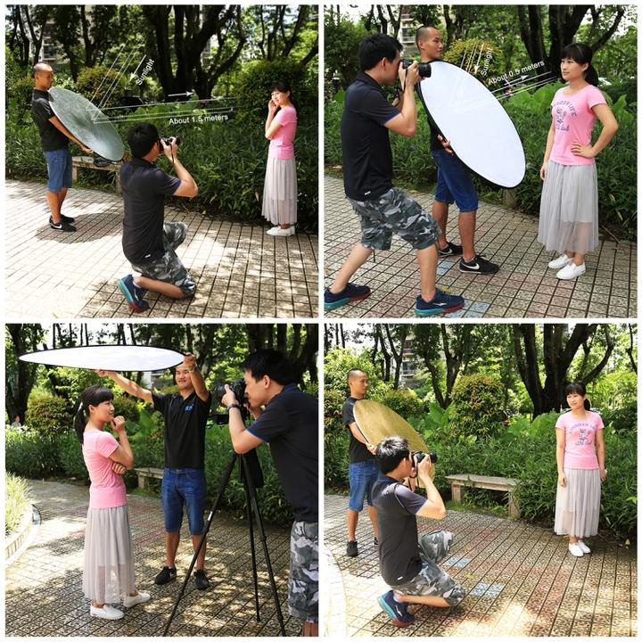 Actual product image Puluz Folding reflector 5 in 1 system (Folding reflector, 110 cm)