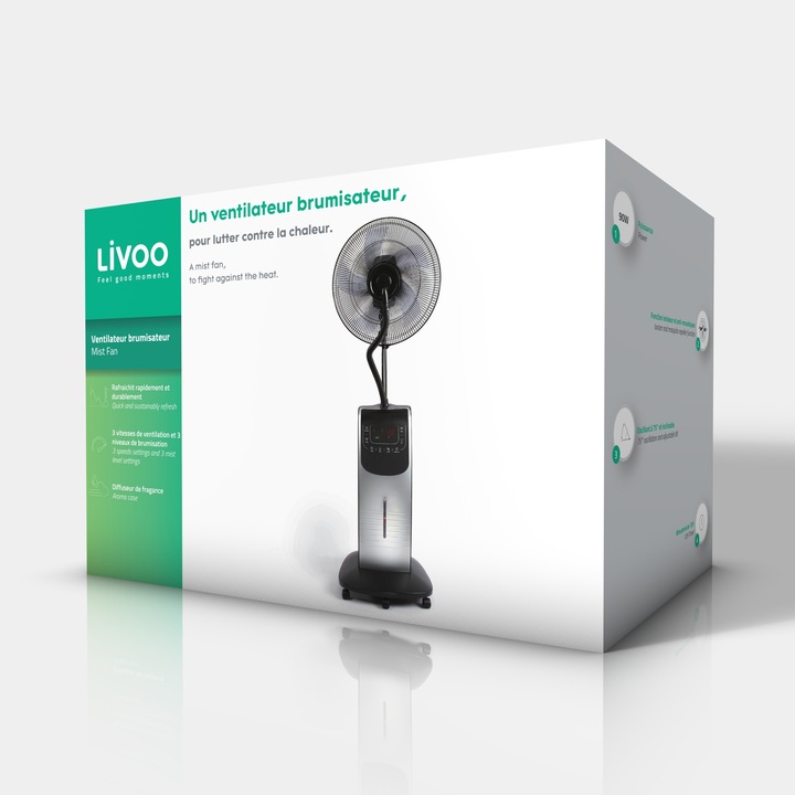 Produktbild Livoo Sprühnebel Ventilator (52.70 dB)