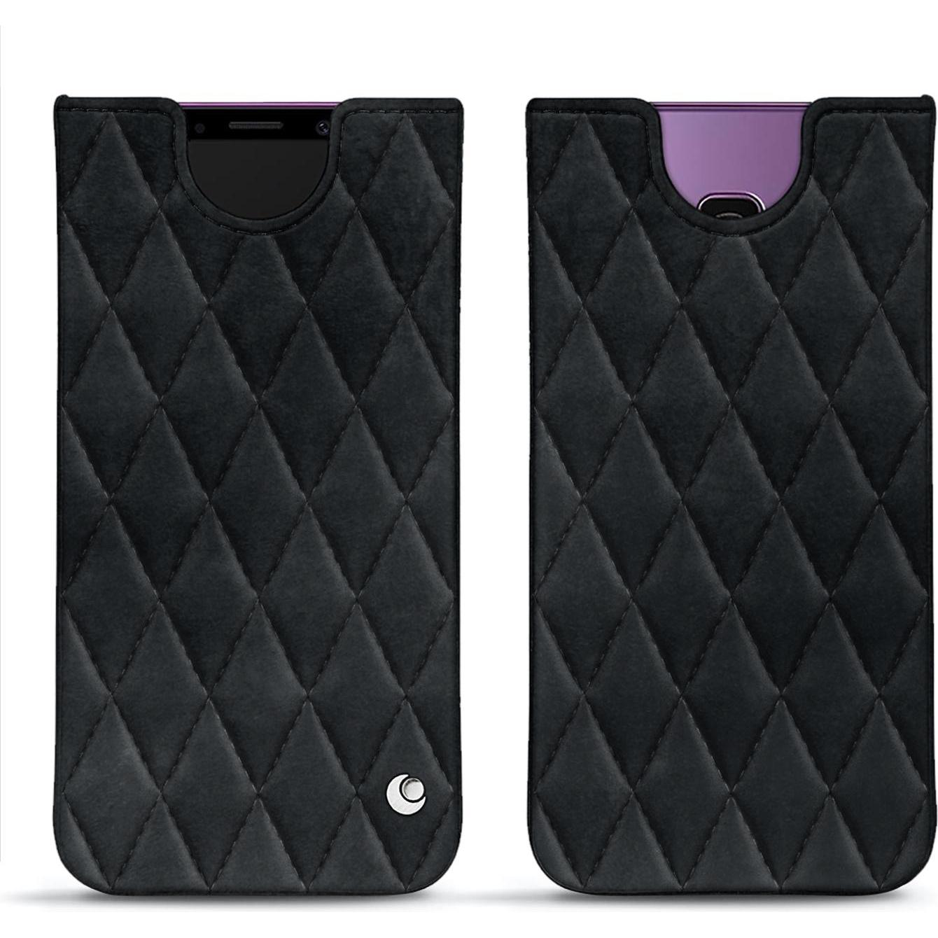 Noreve Lederschutzhülle (Samsung Galaxy S9+), Smartphone Hülle, Schwarz