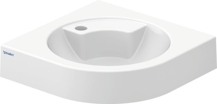 Image du produit Duravit lavabo d'angle Architec 450mm sans trop-plein, avec banquette pour trou de coulée, 1 trou d (540 mm, 635 mm)