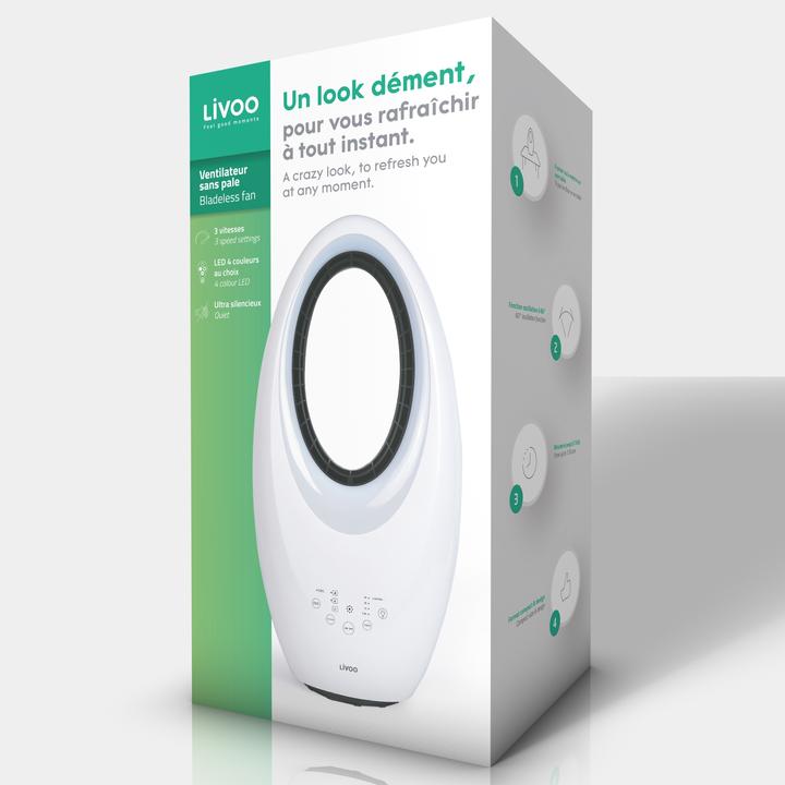 Actual product image Livoo Bladeless fan